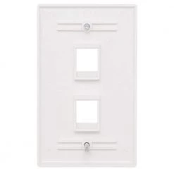 White 2-Gang 1-Decorator/Rocker/1-Duplex Wall Plate (1-Pack) by Commercial Electric -Eaton Sales white commercial electric a v wall plates 5002 wh 40 1000