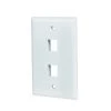 White 2-Gang 1-Decorator/Rocker/1-Duplex Wall Plate (1-Pack) by Commercial Electric -Eaton Sales white commercial electric a v wall plates 5002 wh 64 1000