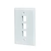 White 3-Gang 1-Decorator/Rocker/1-Duplex Wall Plate (1-Pack) by Commercial Electric -Eaton Sales white commercial electric a v wall plates 5003 wh 64 1000
