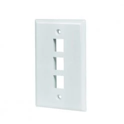 White 3-Gang 1-Decorator/Rocker/1-Duplex Wall Plate (1-Pack) by Commercial Electric