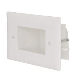 White 1-Gang 1-Decorator/Rocker/1-Duplex Wall Plate (1-Pack) by Commercial Electric -Eaton Sales white commercial electric a v wall plates 5018 wh 1d 1000