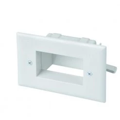 White 1-Gang 1-Decorator/Rocker/1-Duplex Wall Plate (1-Pack) by Commercial Electric