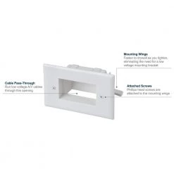White 1-Gang 1-Decorator/Rocker/1-Duplex Wall Plate (1-Pack) by Commercial Electric -Eaton Sales white commercial electric a v wall plates 5018 wh 66 1000