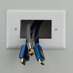 White 1-Gang 1-Decorator/Rocker/1-Duplex Wall Plate (1-Pack) by Commercial Electric -Eaton Sales white commercial electric a v wall plates 5018 wh 77 1000