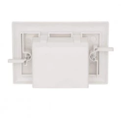 White 1-Gang 1-Decorator/Rocker/1-Duplex Wall Plate (1-Pack) by Commercial Electric -Eaton Sales white commercial electric a v wall plates 5018 wh a0 1000