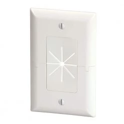 White 1-Gang 1-Decorator/Rocker/1-Duplex Wall Plate (1-Pack) by Commercial Electric