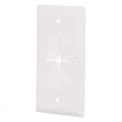 White 1-Gang 1-Decorator/Rocker/1-Duplex Wall Plate (1-Pack) by Commercial Electric -Eaton Sales white commercial electric a v wall plates 5037 wh a0 1000