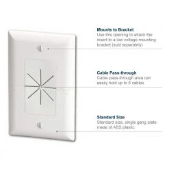 White 1-Gang 1-Decorator/Rocker/1-Duplex Wall Plate (1-Pack) by Commercial Electric -Eaton Sales white commercial electric a v wall plates 5037 wh c3 1000