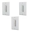White 1-Gang 1-Decorator/Rocker/1-Duplex Wall Plate (3-Pack) by Commercial Electric 1 White 1-Gang 1-Decorator/Rocker/1-Duplex Wall Plate (3-Pack) by Commercial Electric -Eaton Sales white commercial electric a v wall plates 5038 wh 3pk 64 1000