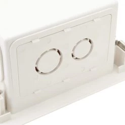 TV Multimedia Recessed Box by Commercial Electric -Eaton Sales white commercial electric a v wall plates 5053 wh 40 1000