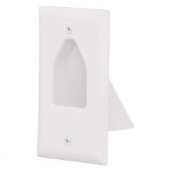 White 1-Gang 1-Decorator/Rocker/1-Duplex Wall Plate (1-Pack) by Commercial Electric -Eaton Sales white commercial electric a v wall plates 5081 wh a0 1000