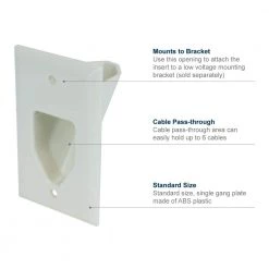 White 1-Gang 1-Decorator/Rocker/1-Duplex Wall Plate (1-Pack) by Commercial Electric -Eaton Sales white commercial electric a v wall plates 5081 wh c3 1000