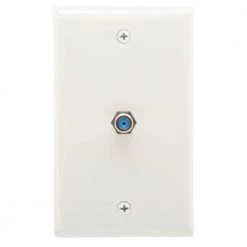 1 Gang Coaxial Wall Plate, White (2-Pack) by Commercial Electric 8 1 Gang Coaxial Wall Plate, White (2-Pack) by Commercial Electric -Eaton Sales white commercial electric coaxial wall plates b226fw002 40 1000