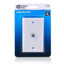 1 Gang Coaxial Wall Plate, White (2-Pack) by Commercial Electric 9 1 Gang Coaxial Wall Plate, White (2-Pack) by Commercial Electric -Eaton Sales white commercial electric coaxial wall plates b226fw002 a0 1000