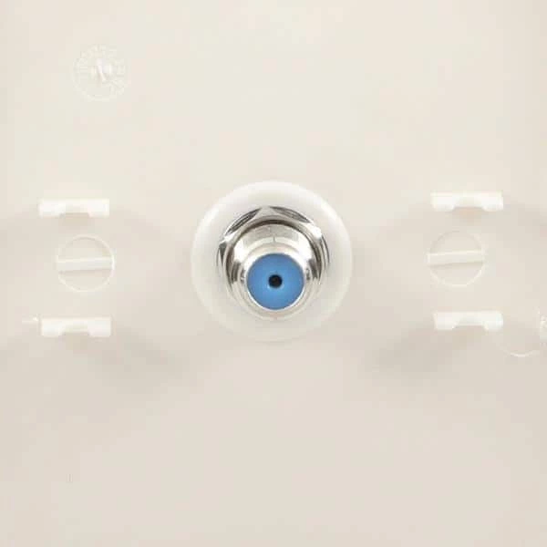 1 Gang Coaxial Wall Plate, White (2-Pack) by Commercial Electric 4 1 Gang Coaxial Wall Plate, White (2-Pack) by Commercial Electric - Image 2