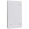 White 1-Gang Non-Metallic Weatherproof Blank Cover by Commercial Electric -Eaton Sales white commercial electric covers wbc100pw 64 1000