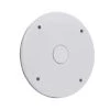 White 4 in. Round Non-Metallic Weatherproof Blank Cover by Commercial Electric -Eaton Sales white commercial electric covers wbc300pw 64 1000
