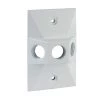 1/2 in. White 1-Gang 3-Holes Weatherproof Cover by Commercial Electric 1 1/2 in. White 1-Gang 3-Holes Weatherproof Cover by Commercial Electric -Eaton Sales white commercial electric covers wcl130w 64 1000