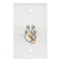White 1-Gang Phone Jack Wall Plate (1-Pack) by Commercial Electric 9 White 1-Gang Phone Jack Wall Plate (1-Pack) by Commercial Electric -Eaton Sales white commercial electric data wall plates 216 wh 40 1000