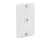 White 1-Gang Phone Jack Wall Plate (1-Pack) by Commercial Electric -Eaton Sales white commercial electric data wall plates 219 4c wh 64 1000
