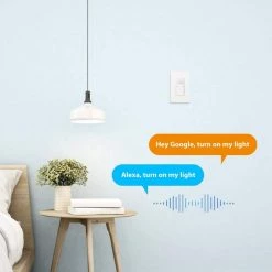 500-Watt Single Pole Smart Hubspace Dimmer with Motion Sensor, White by Commercial Electric -Eaton Sales white commercial electric dimmers hpda311cwb 44 1000