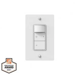 500-Watt Single Pole Smart Hubspace Dimmer with Motion Sensor, White by Commercial Electric