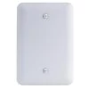 White 1-Gang Blank Plate Metal Wall Plate (Paintable) by Commercial Electric -Eaton Sales white commercial electric outlet wall plates pmtw b 64 1000