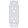 White 1-Gang Duplex Outlet Plastic Wall Plate Cover-Up Adapter (Paintable) by Commercial Electric 2 White 1-Gang Duplex Outlet Plastic Wall Plate Cover-Up Adapter (Paintable) by Commercial Electric -Eaton Sales white commercial electric outlet wall plates ppaw d 64 1000