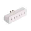 2-Prong Single to Triple Outlet Adapter by Commercial Electric 1 2-Prong Single to Triple Outlet Adapter by Commercial Electric -Eaton Sales white commercial electric plug adapters la 14 64 1000