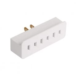 2-Prong Single to Triple Outlet Adapter by Commercial Electric