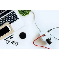 3-Outlet 3-USB Cube by Commercial Electric -Eaton Sales white commercial electric power strips lts b15 1f 1000