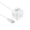 3-Outlet 3-USB Cube by Commercial Electric -Eaton Sales white commercial electric power strips lts b15 64 1000