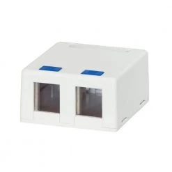 2-Port Category 5e and Category 6 Surface Mounting Box by Commercial Electric