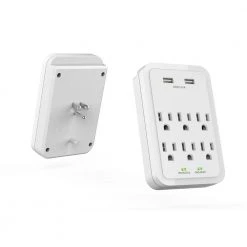 4 ft. Multiple Outlet and Wall Mounted Surge Protector Kit (3-Pack) by Commercial Electric