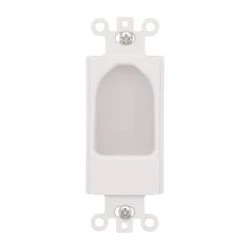Recessed Decor Insert - White by Commercial Electric -Eaton Sales white commercial electric wall plate accessories 5084 wh 40 1000