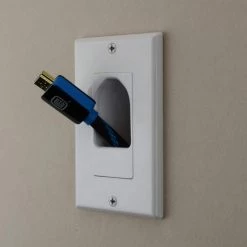 Recessed Decor Insert - White by Commercial Electric -Eaton Sales white commercial electric wall plate accessories 5084 wh 4f 1000