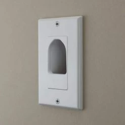 Recessed Decor Insert - White by Commercial Electric -Eaton Sales white commercial electric wall plate accessories 5084 wh c3 1000