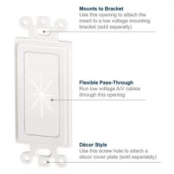 Flexible Decor Insert - White by Commercial Electric -Eaton Sales white commercial electric wall plate accessories 5086 wh 1f 1000