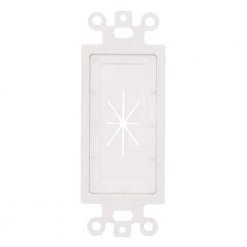 Flexible Decor Insert - White by Commercial Electric -Eaton Sales white commercial electric wall plate accessories 5086 wh 40 1000