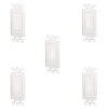 1-Gang Flexible Decor Insert, White (5-Pack) by Commercial Electric 1 1-Gang Flexible Decor Insert, White (5-Pack) by Commercial Electric -Eaton Sales white commercial electric wall plate accessories 5086 wh 5pk 64 1000